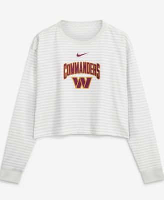 Nike Women's White Washington Commanders Loose Fit Crop Top