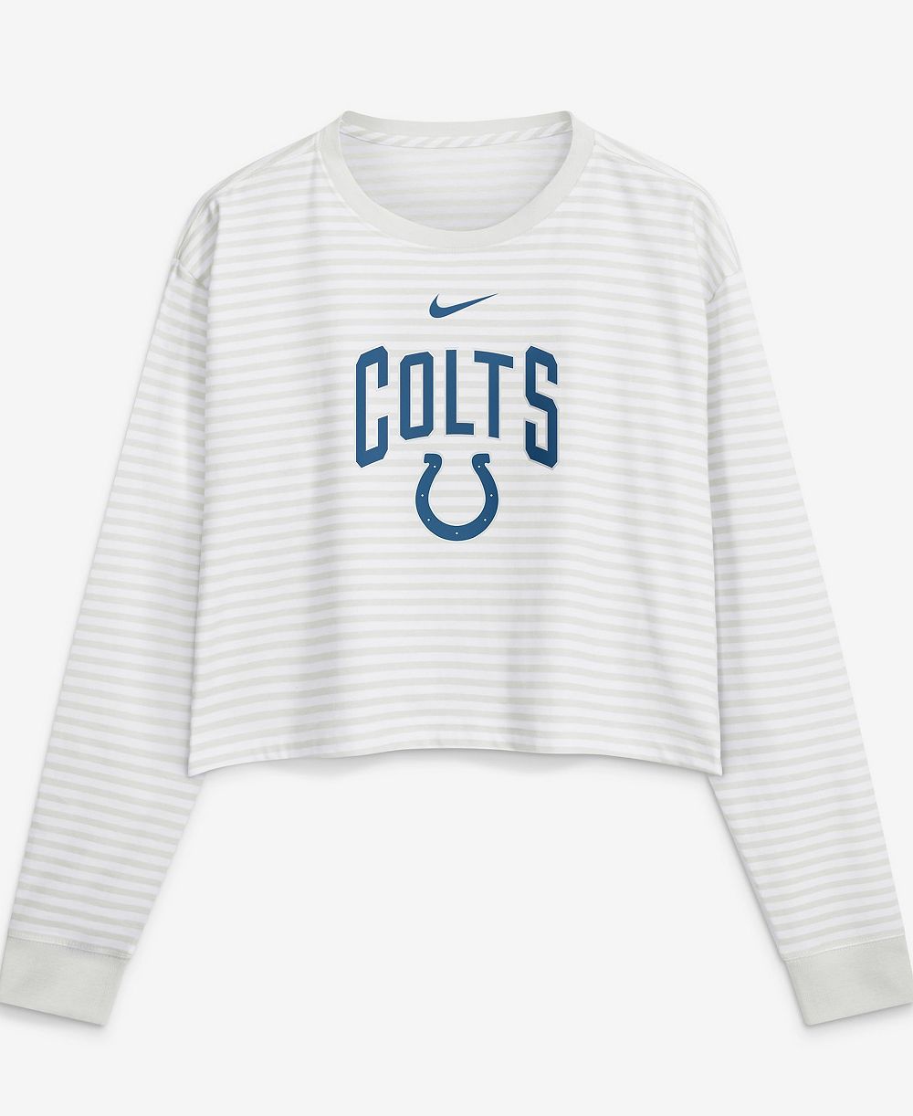 Nike женский укороченный топ Indianapolis Colts белый
