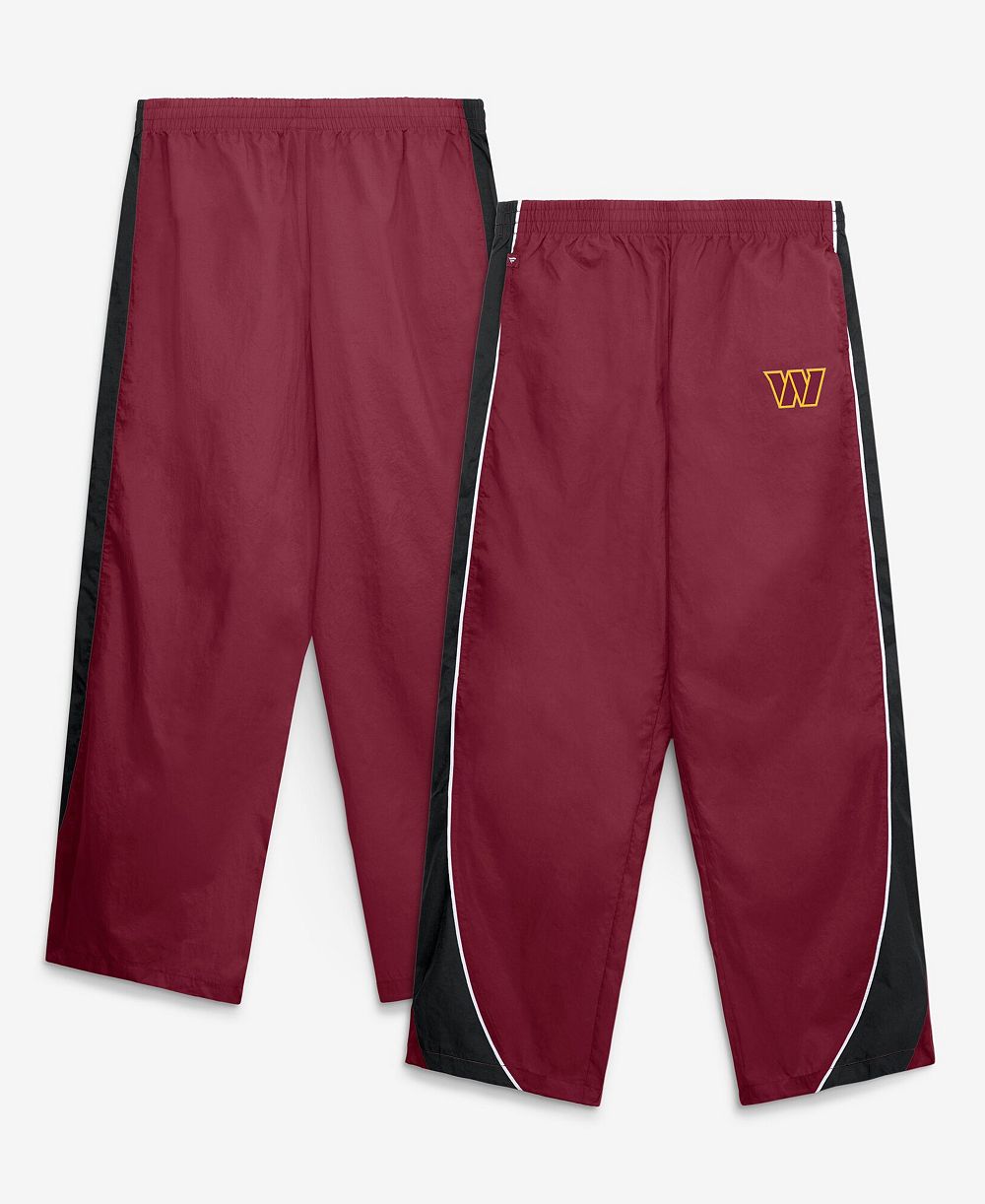 Fanatics Women's Team First Backwards Lateral Washington Commanders Wide-Leg Elastic-Waist Pants