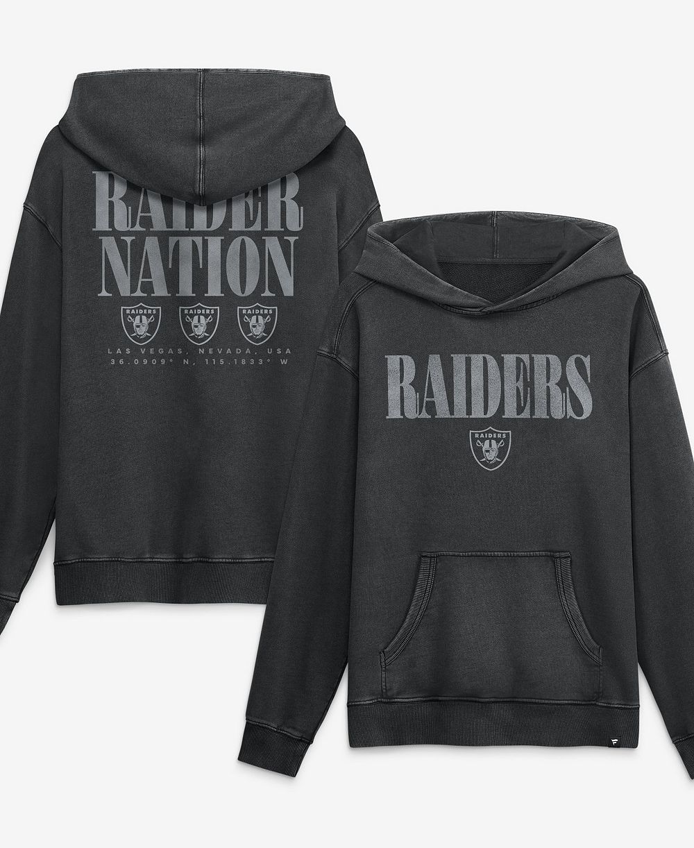 Fanatics Men's Black Las Vegas Raiders Relaxed Intense Rivalry French Terry Hoodie