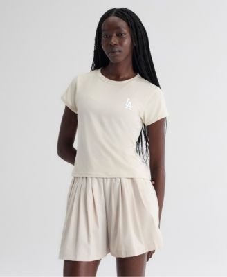 Fanatics Women's Beige Los Angeles Dodgers Clutch T-Shirt
