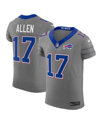 Nike Men's Josh Allen Gray Buffalo Bills Nickel City Vapor F.U.S.E. Elite Jersey