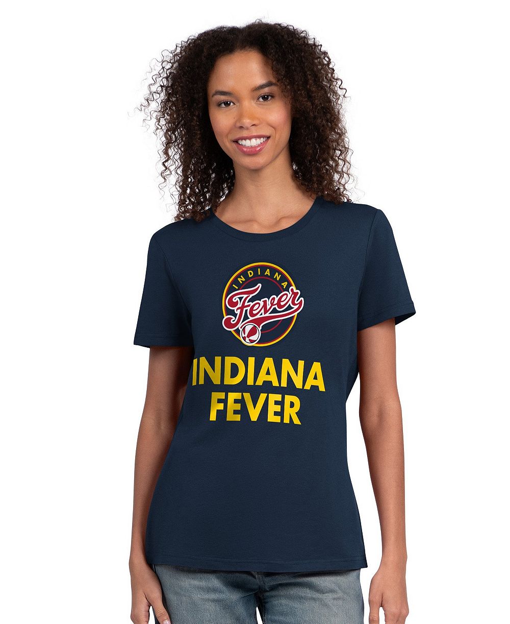 Женская футболка Starter с круглым вырезом темно-синего цвета Indiana Fever WNBA 30-летие