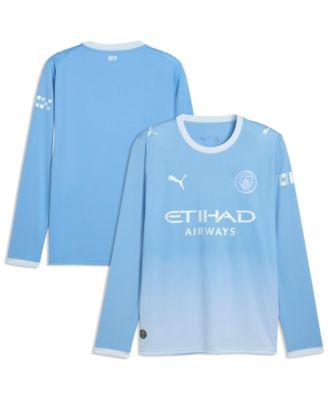 Джерси Puma мужской Light Blue Manchester City 2026/27 Home Replica с длинным рукавом