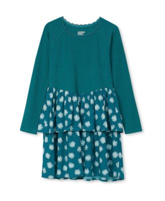 Floral/baltic teal