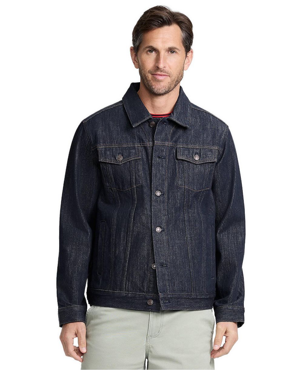 Lands' End Men's джинсовая куртка Trucker