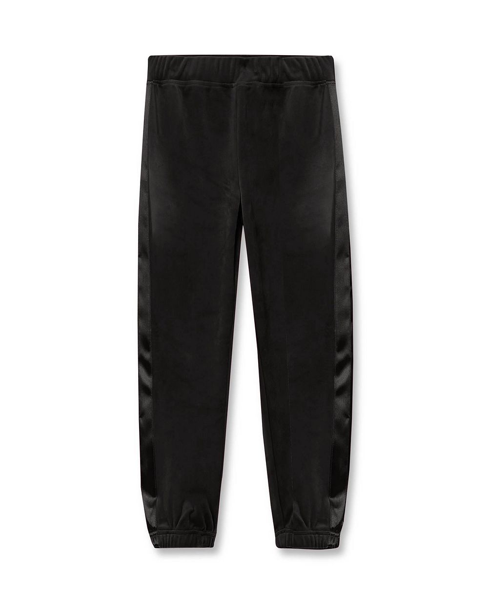 Lands' End Girls Velour Sparkle Jogger Sweatpants