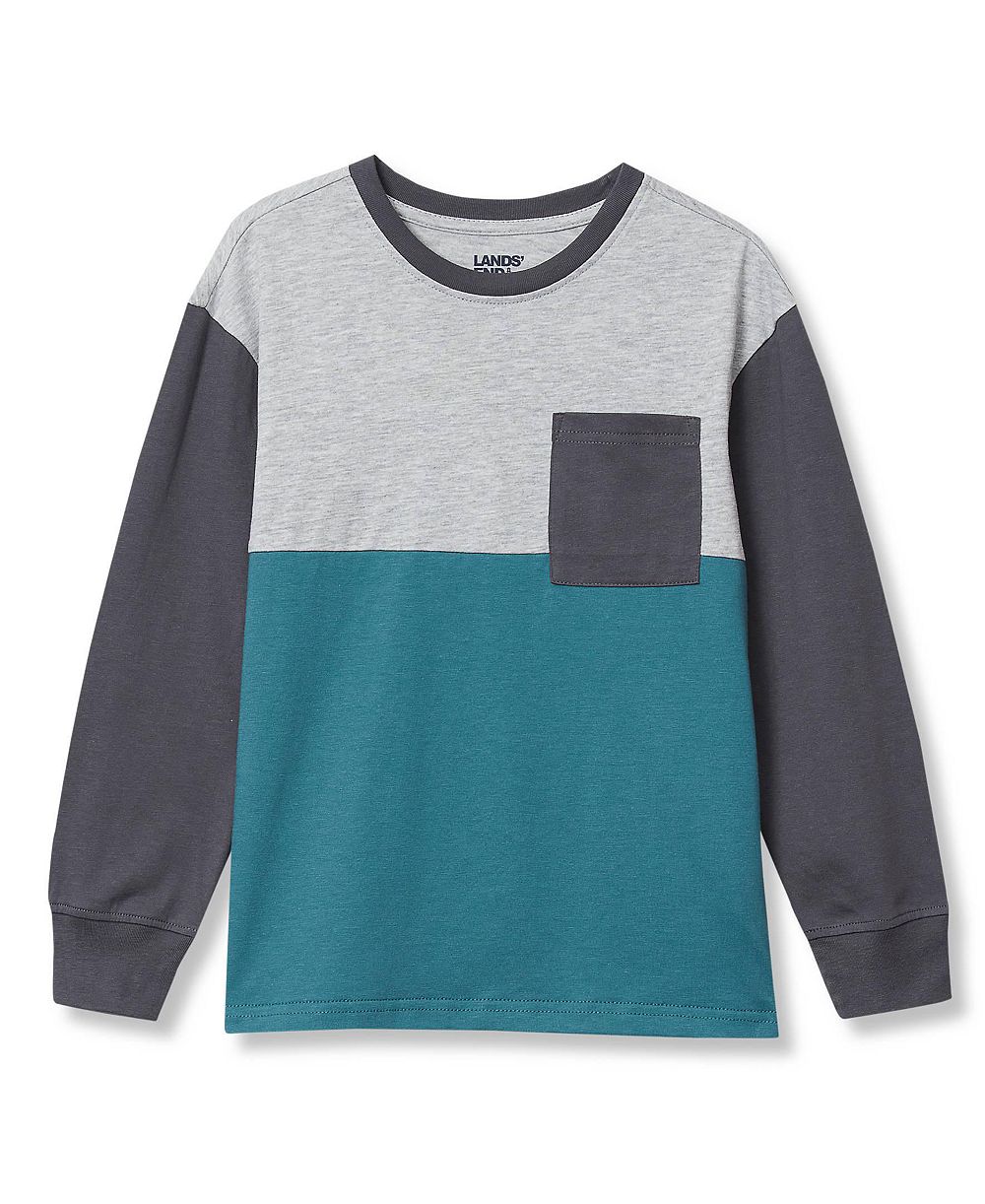 Мужская рубашка Lands' End Long Sleeve Color Block