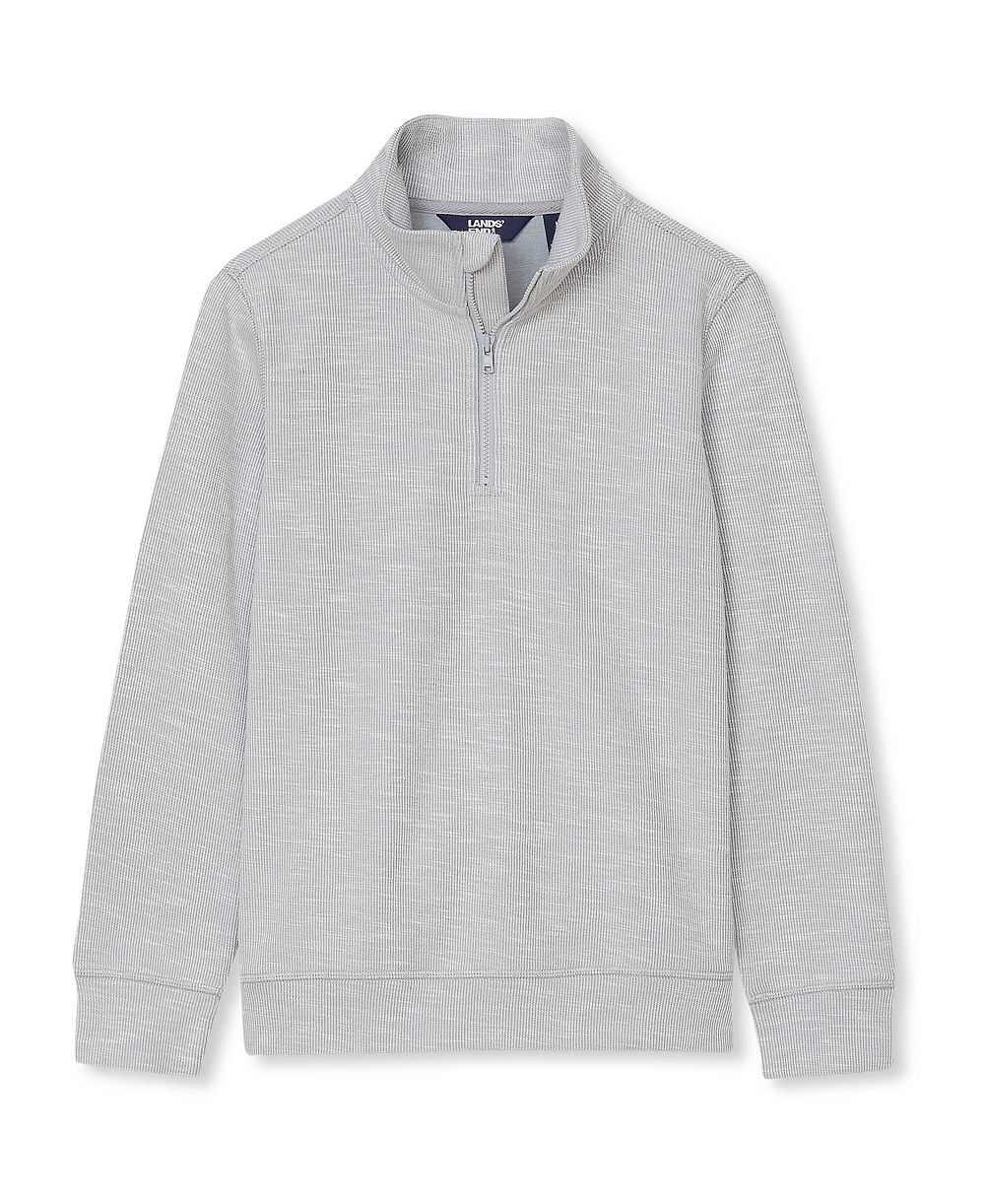 Детский джемпер Lands' End Quarter Zip Slub