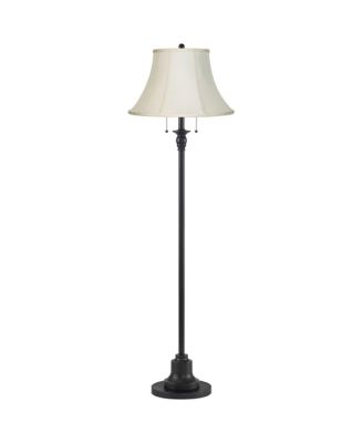 Напольный торшер 360 Lighting Dyna 58" черный и кремовый с 2 лампами