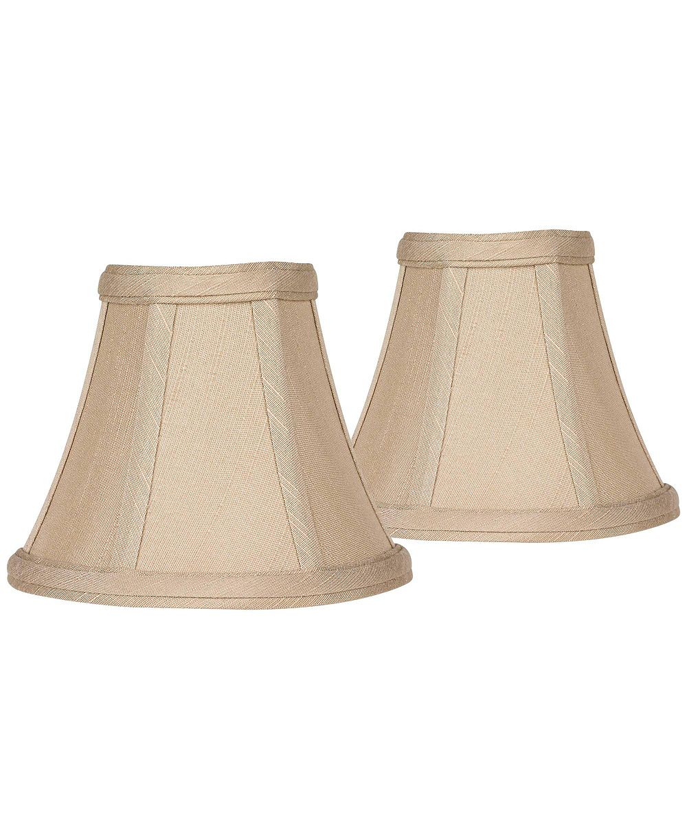Imperial Shade набор из 2 абажуров Empire из ткани Taupe Small 3" Top x 6" Bottom x 5" High Candelabra Clip-On Fitting
