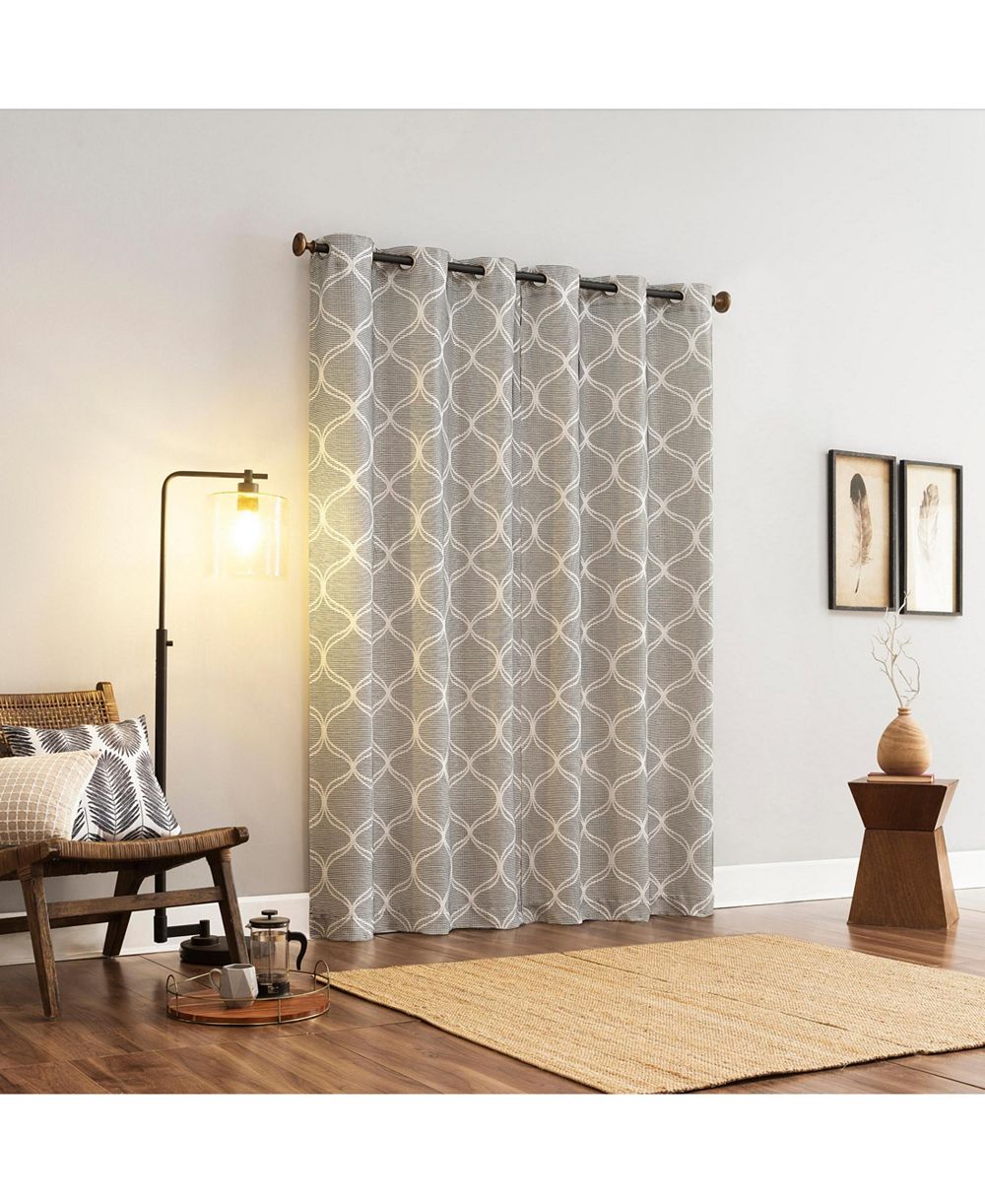 Парные шторы Sun Zero Tikal Woven Ogee Blackout Grommet
