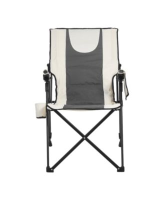 Slickblue Portable Reclining Camping Chair with Headrest, Armrests and Full Padding for Outdoor Use