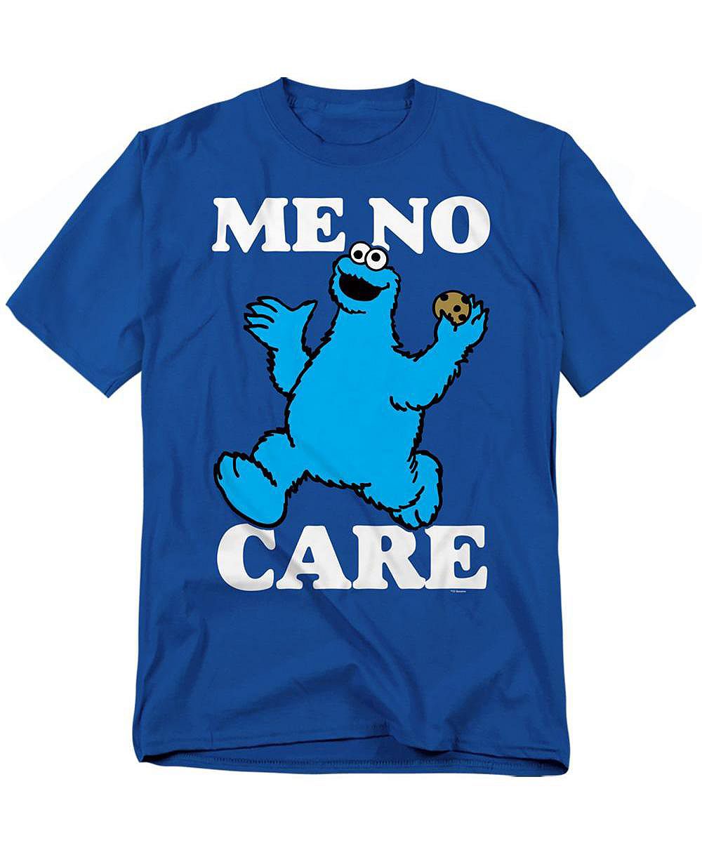 Мужская футболка Sesame Street Cookie Monster Me No Care