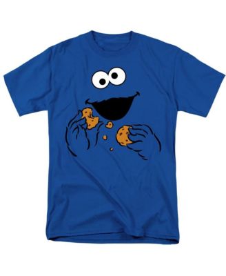 Мужская футболка Sesame Street Cookie Monster Om Nom Face