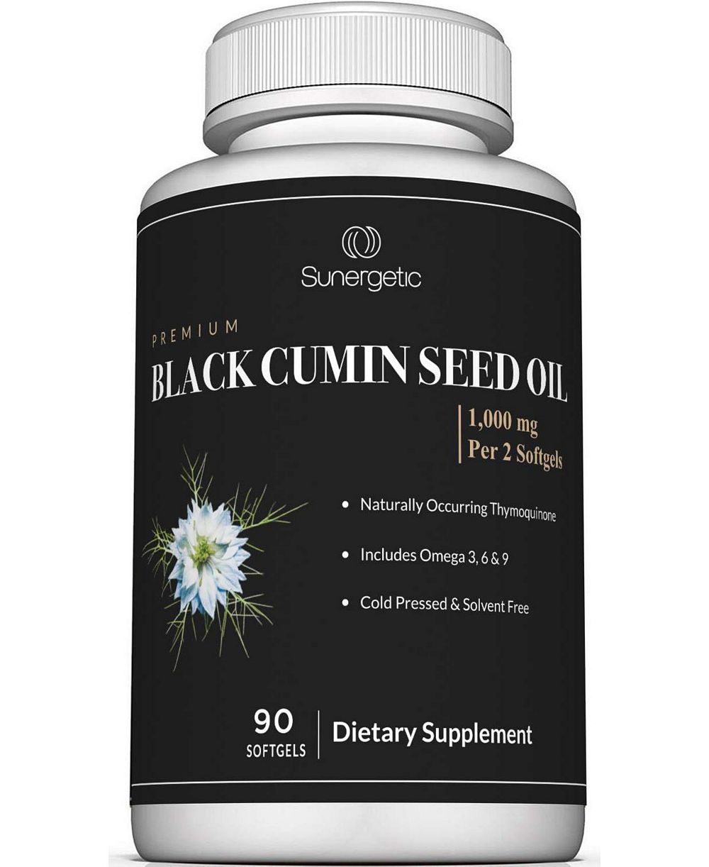 Sunergetic Cumin Seed Oil Softgels, 1,000 Milligram, 90 Count