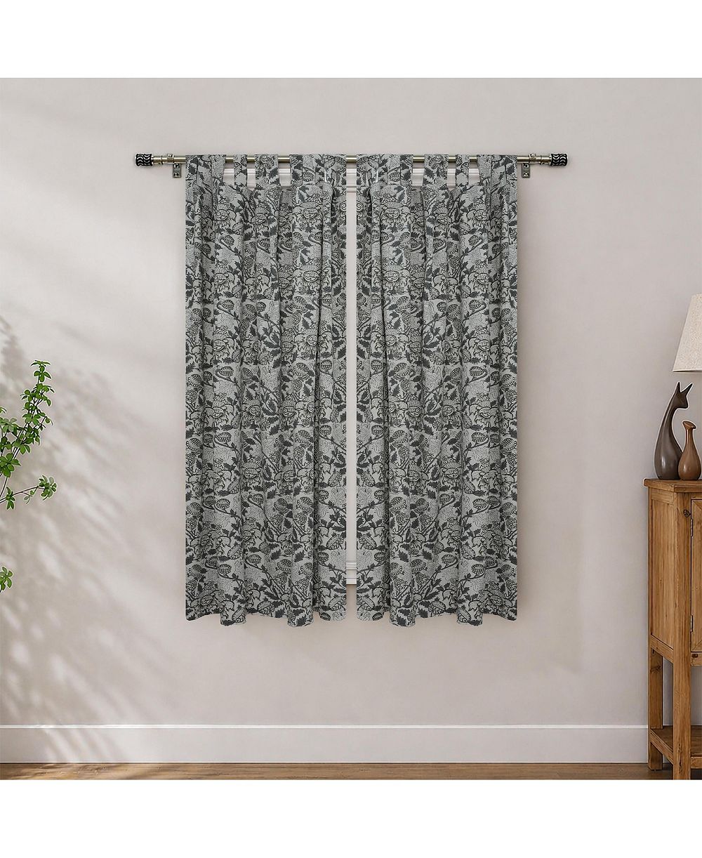 Fabdivine льняные шторы с ручной печатью Akashganga Block Print