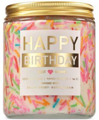 Lovery набор праздничных свечей 7oz Scented Decorated Happy Birthday