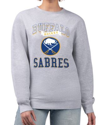 G-III 4Her by Carl Banks Women's Buffalo Sabres Fleece Crew Neck Pullover Sweatshirt