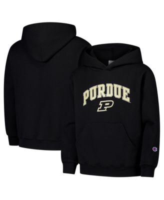 Champion Big Boys and Girls Black Purdue Boilermakers Campus Pullover Hoodie