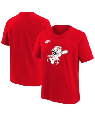 Nike футболка с логотипом команды Коперстаун Коллекшн Цинциннати Редс красного цвета для мальчиков и девочек старшего возраста