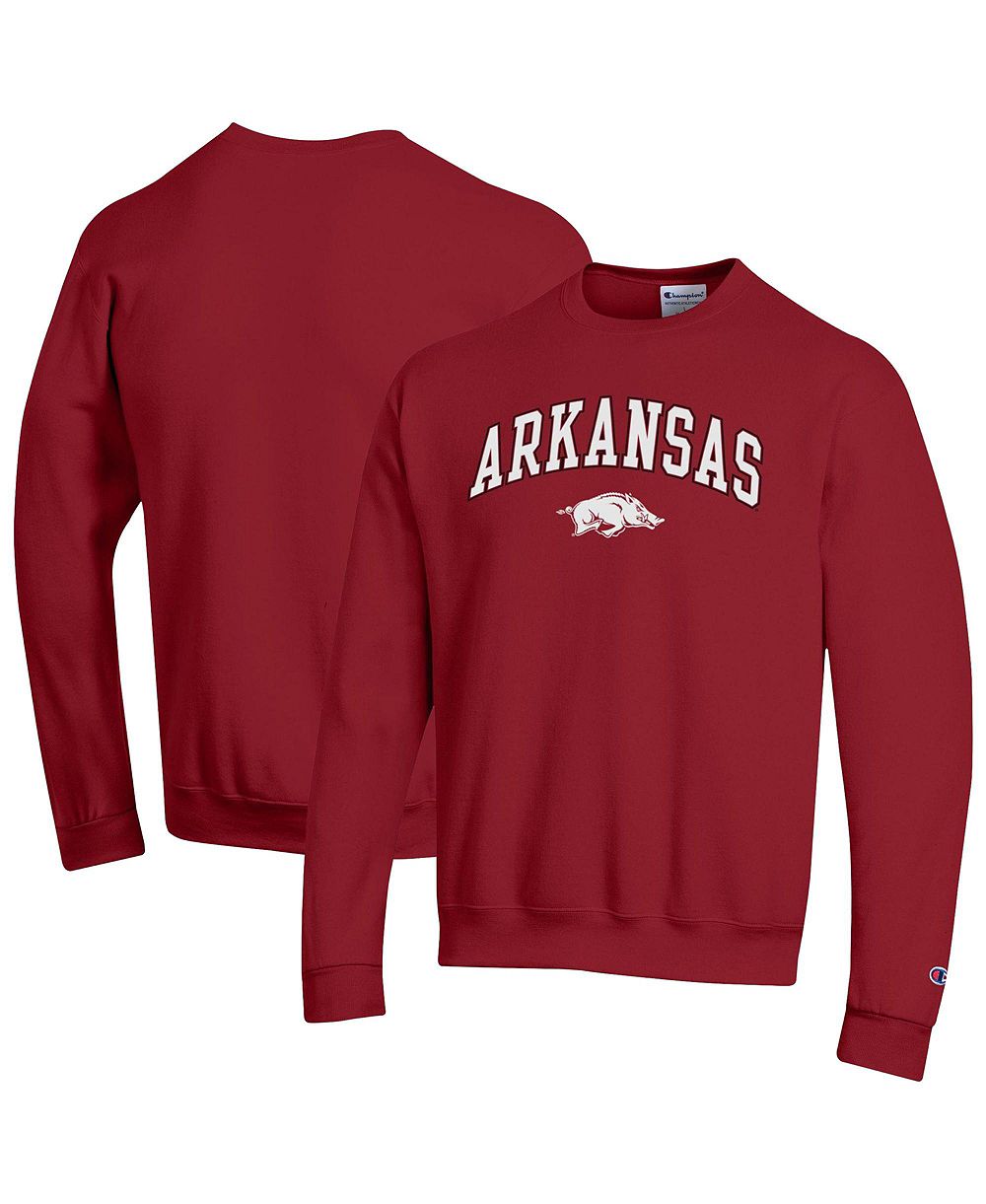 Мужской свитшот Champion с круглым вырезом и логотипом Arkansas Razorbacks