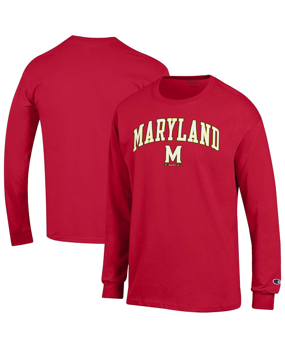 Champion мужская футболка с длинным рукавом с логотипом Maryland Terrapins