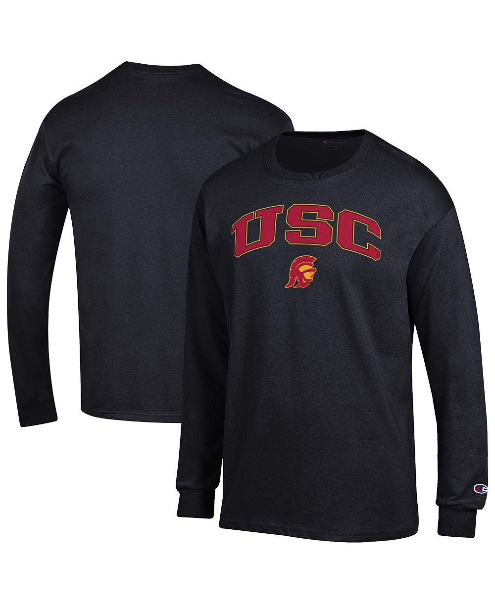 Мужская футболка Champion с длинным рукавом, логотип USC Trojans
