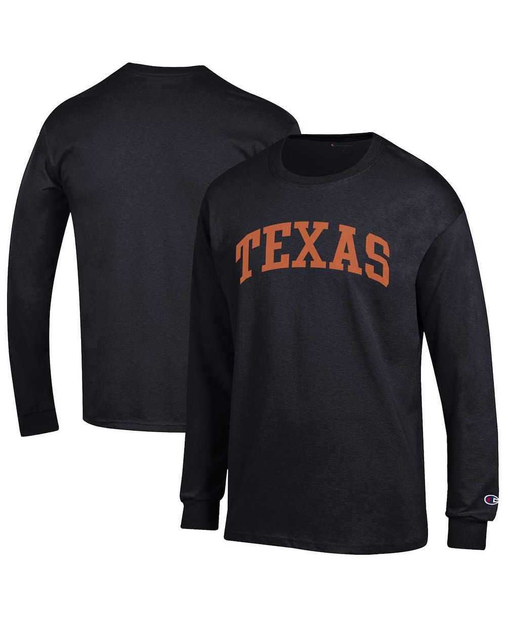 Мужская футболка с длинным рукавом Basic Arch с логотипом Texas Longhorns оранжевого цвета, Champion