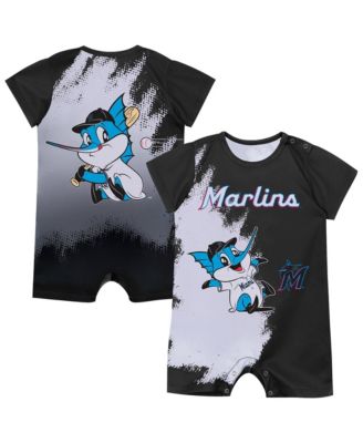 Outerstuff Baby Boys and Girls Black Miami Marlins Baby Mascot Bodysuit