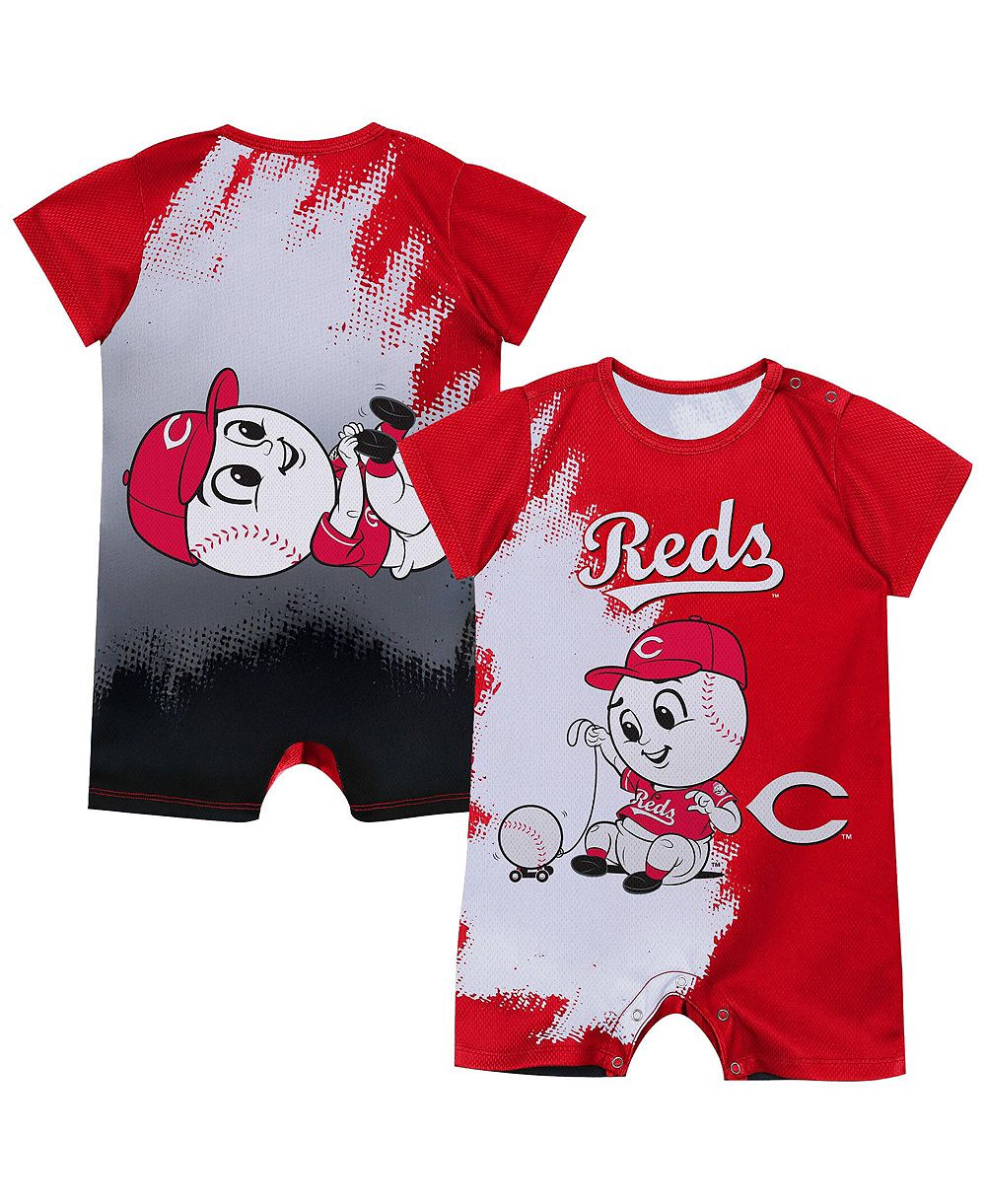 Детский боди Outerstuff красного цвета с маскотом Cincinnati Reds для мальчиков и девочек