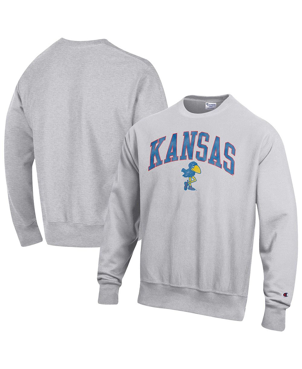 Мужской свитшот Champion Kansas Jayhawks Reverse Weave с круглым вырезом