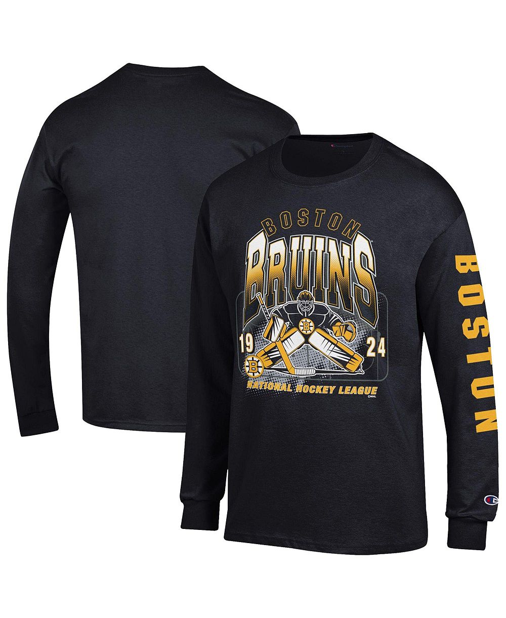 Мужская футболка Champion с длинным рукавом Boston Bruins