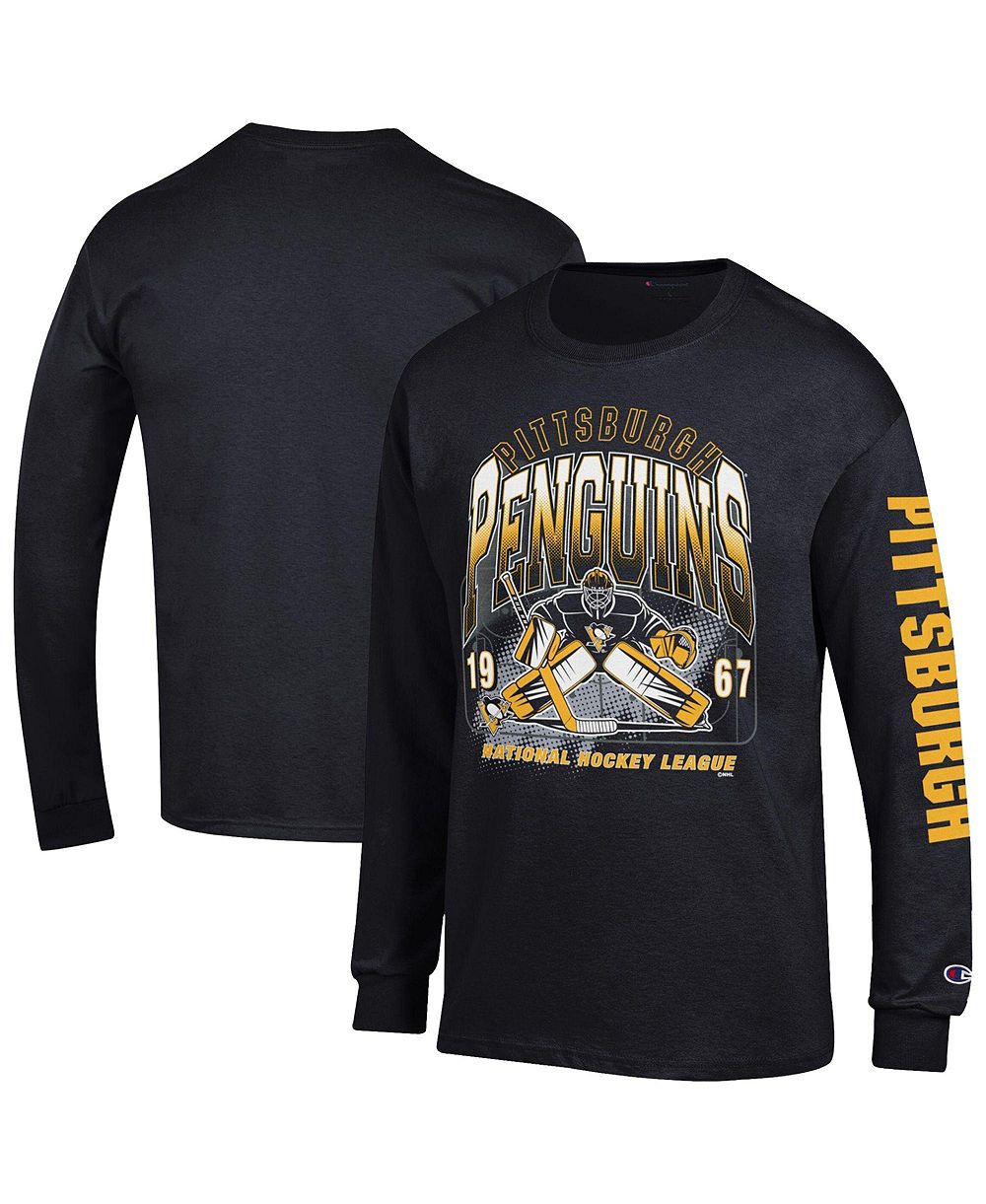 Champion Men's Pittsburgh Penguins Long Sleeve Jersey T-Shirt