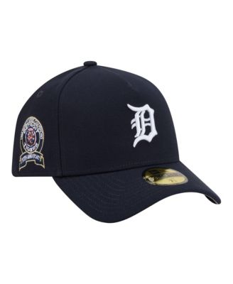 New Era Men's Navy Detroit Tigers A-Frame 59FORTY Fitted Hat