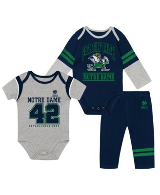 Outerstuff Baby Boys and Girls 3-Piece Notre Dame Fighting Irish Double Up Bodysuits and Pants