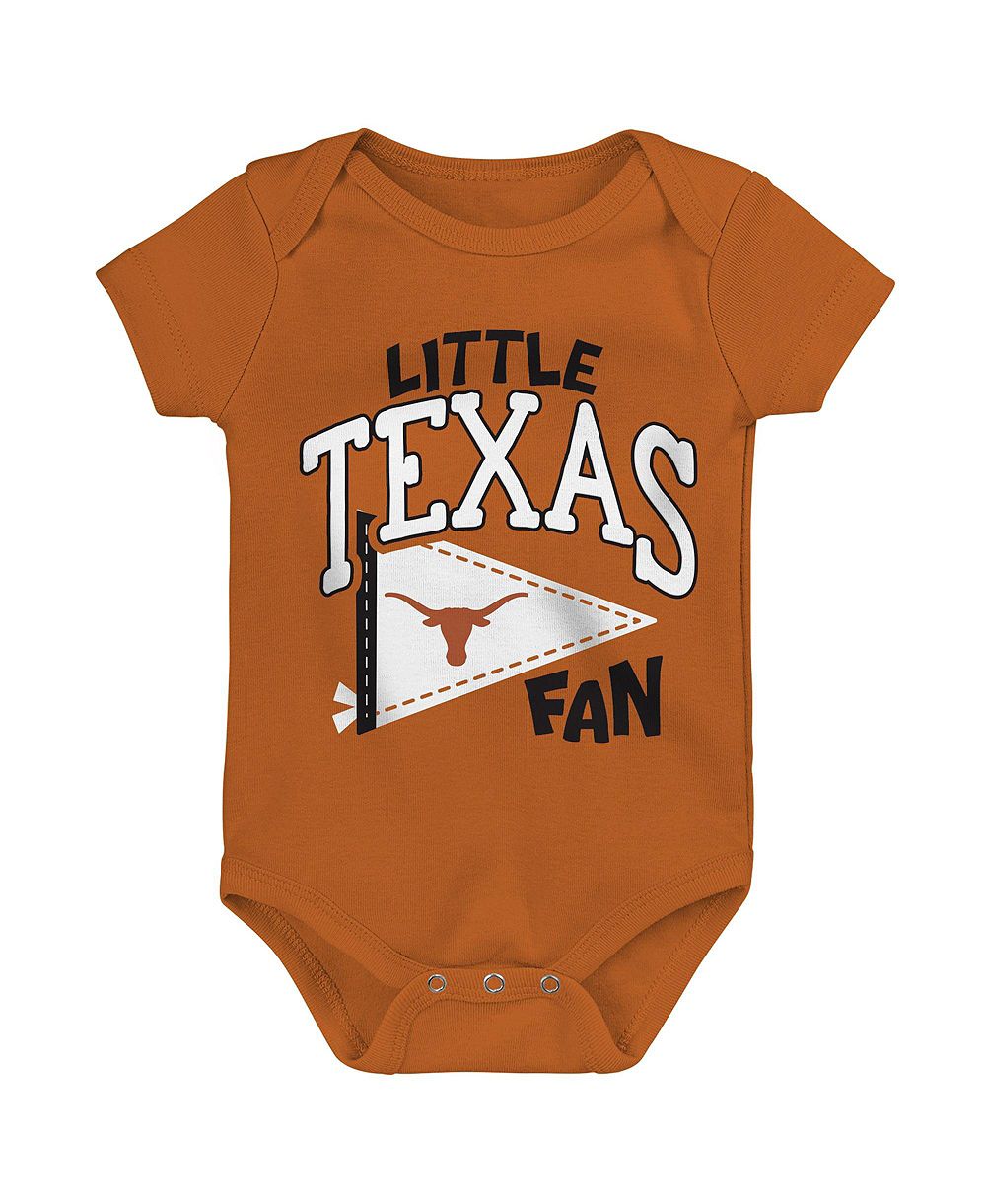 Детский боди Outerstuff с принтом «Texas Longhorns Little Banner» для мальчиков и девочек