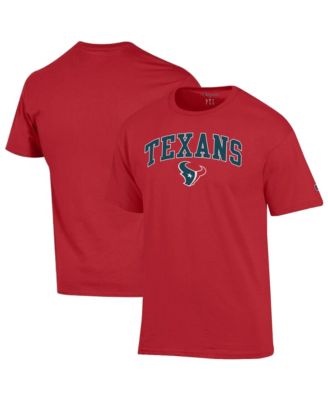Мужская футболка Champion с логотипом Houston Texans красного цвета