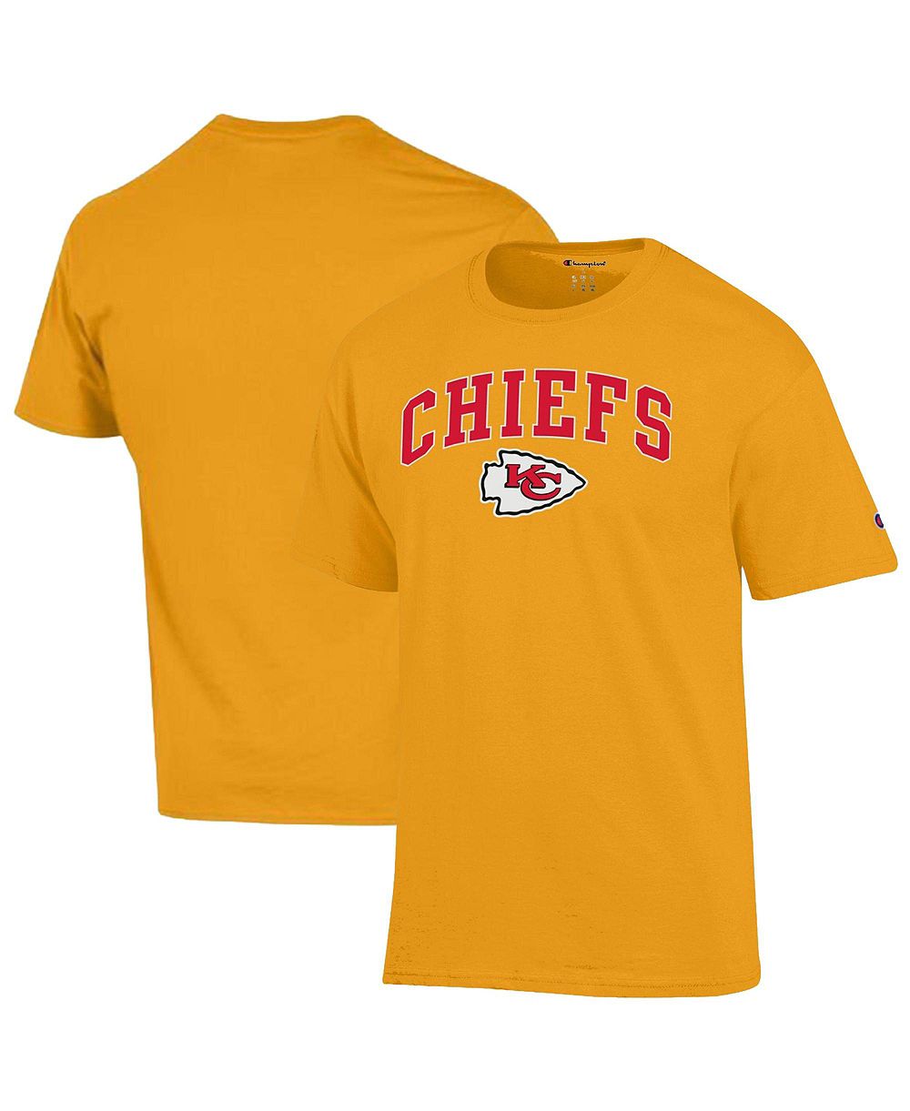 Мужская хлопковая футболка Champion Kansas City Chiefs Arch Over Logo