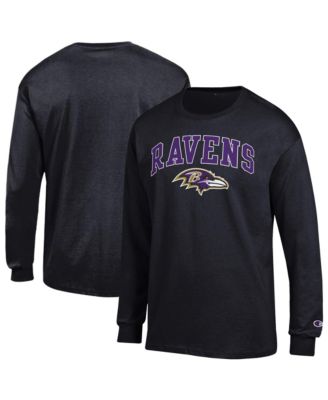 Мужская футболка Champion Baltimore Ravens Arch с длинным рукавом, черная
