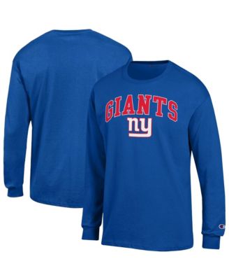 Мужская футболка Champion с длинным рукавом и логотипом New York Giants