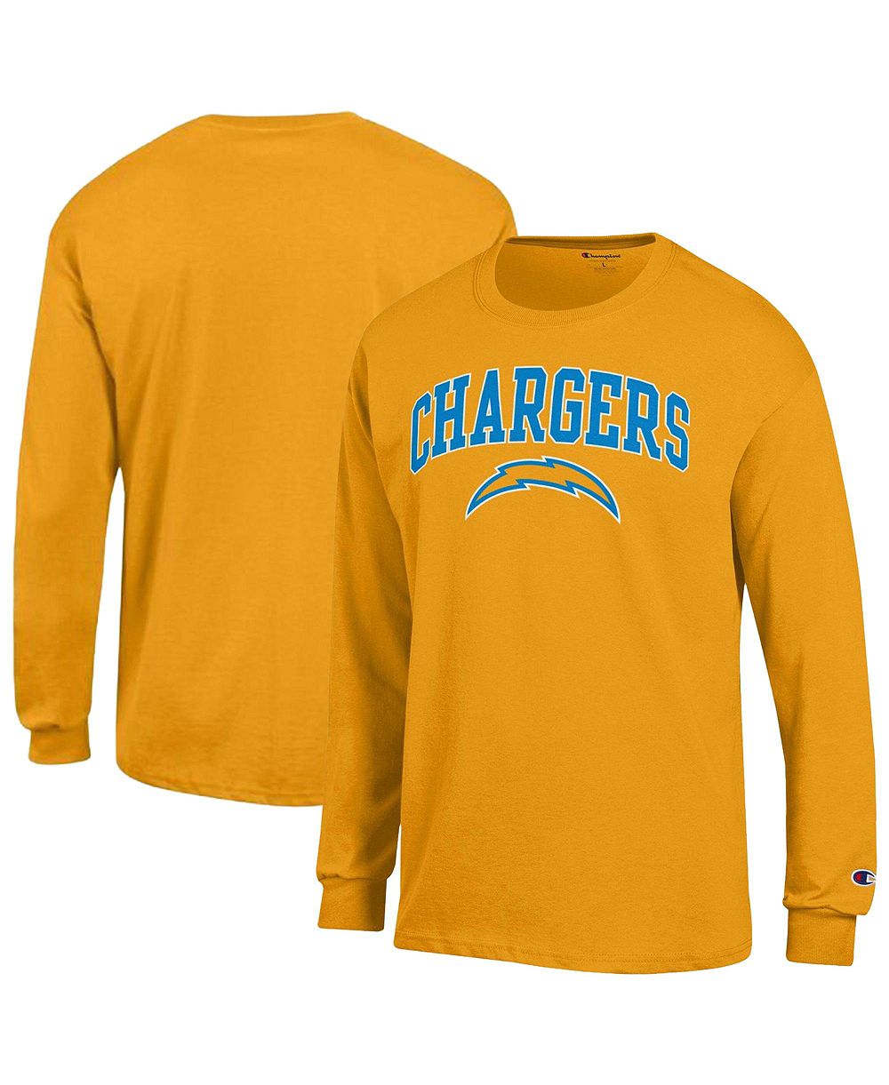 Мужская футболка Champion с длинным рукавом и логотипом Los Angeles Chargers