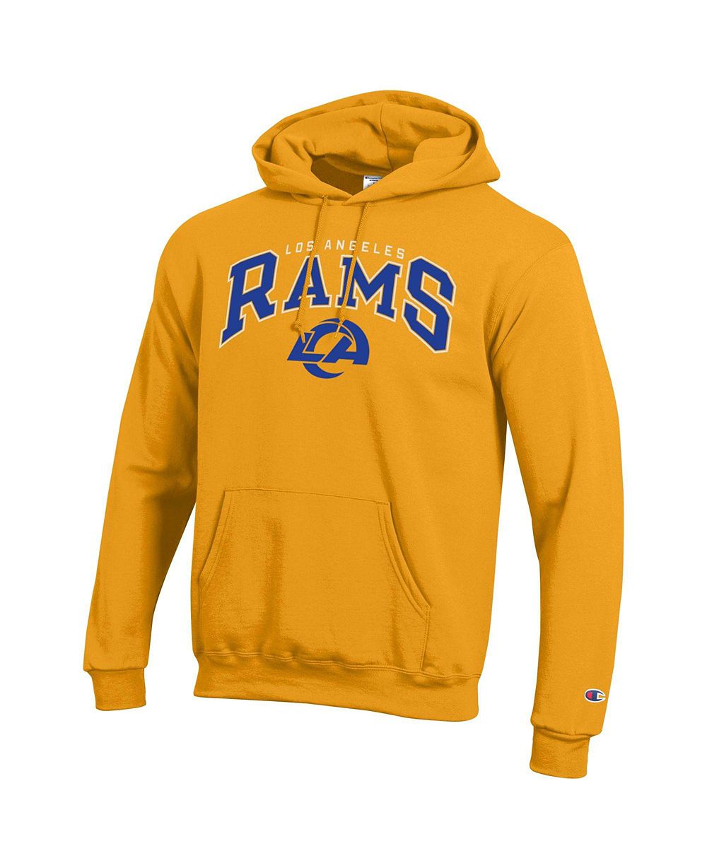 Мужская флисовая толстовка Champion Los Angeles Rams с классическим логотипом Powerblend Arch Over Logo