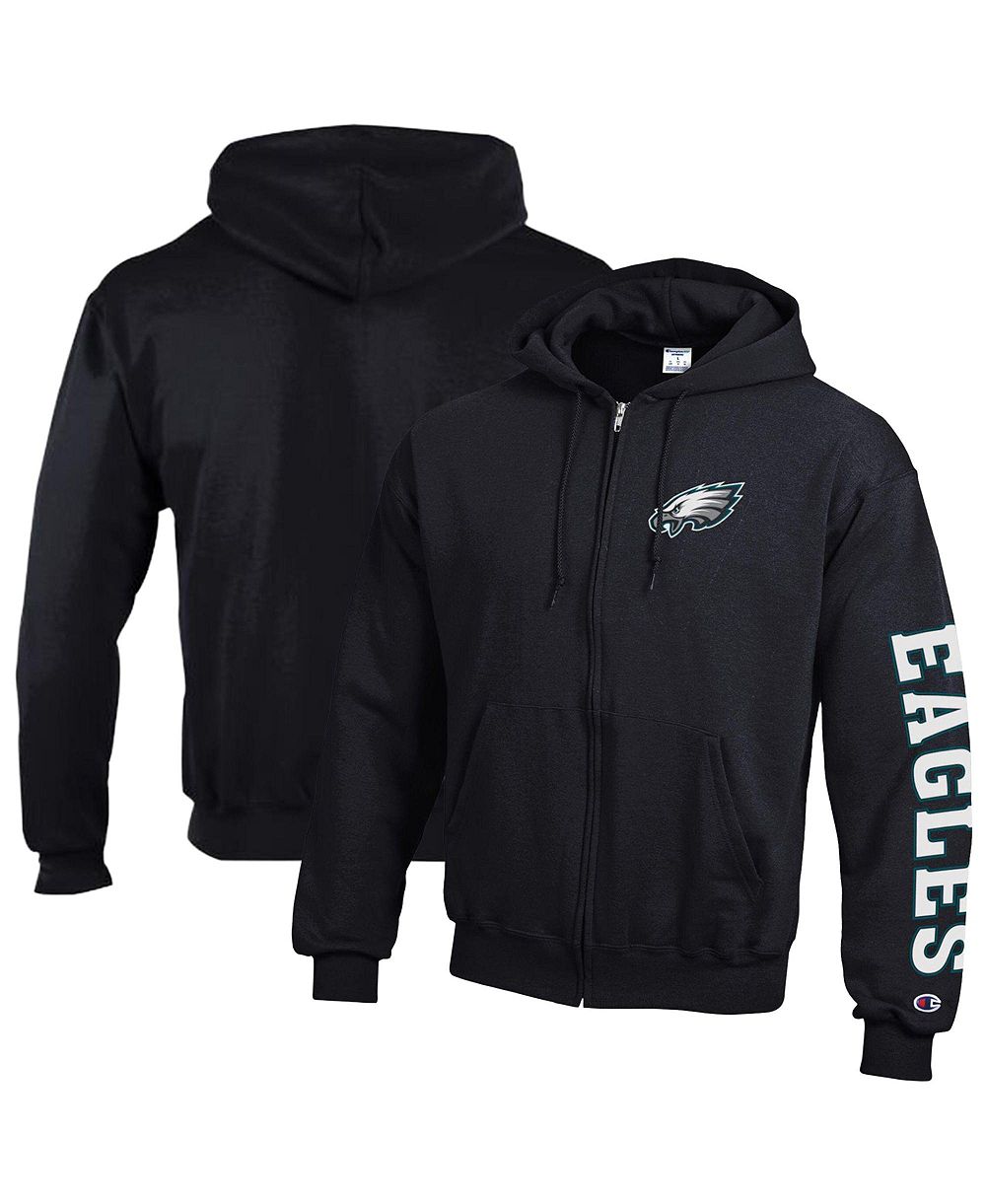 Champion мужская флисовая худи с полным zipper для фанатов Philadelphia Eagles