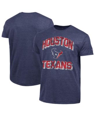 Мужская футболка Champion Houston Texans Ultimate Tri-Blend Graphic Distressed с принтом