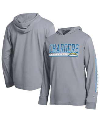 Champion мужская футболка с капюшоном серого меланжа с логотипом Los Angeles Chargers All Star