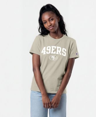 Champion Women's San Francisco 49ers Cocoa Butter Screen-Print Graphics T-Shirt