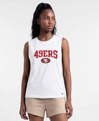 Champion Women's San Francisco 49ers Distressed Sleeveless Muscle Tank