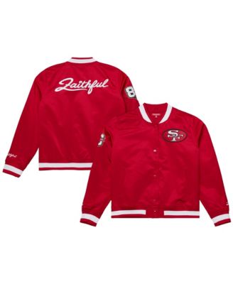 Mitchell & Ness женская атласная куртка San Francisco 49ers 80th Anniversary