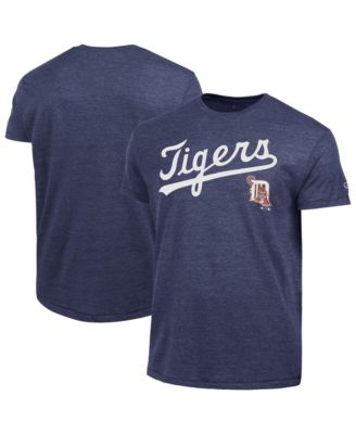 Champion Men's Detroit Tigers Cooperstown Wordmark Lockup Tri-Blend T-Shirt